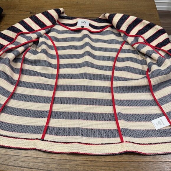 CAbi "Love, Carol" Nautical Stripe Cruise Jacket - Picture 12 of 16